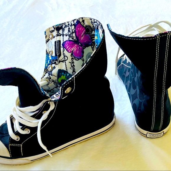 New Authentic Coach Bonney Hi-Tops - Picture 3 of 8